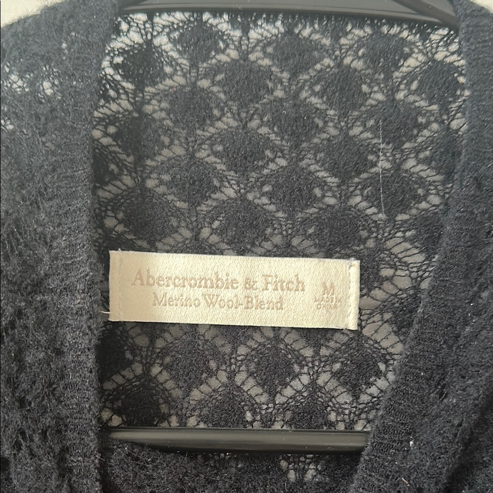 Abercrombie and Fitch Merino Wool Open Knit Bodysuit - Picture 3 of 4